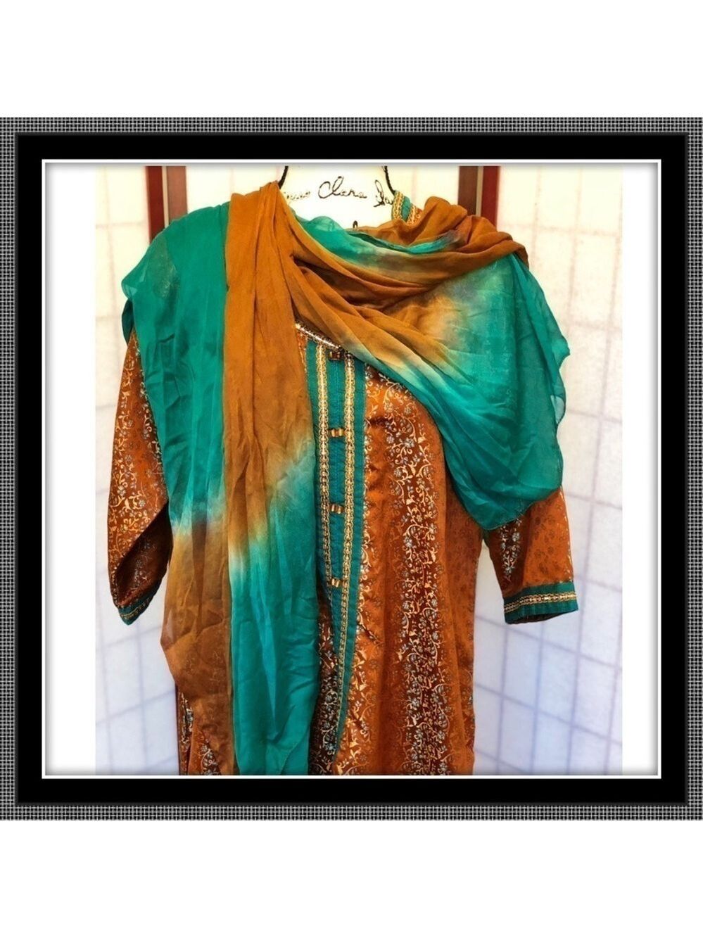 India Punjabi Suit - 3 Pieces - Size 44 - Picture 3 of 7